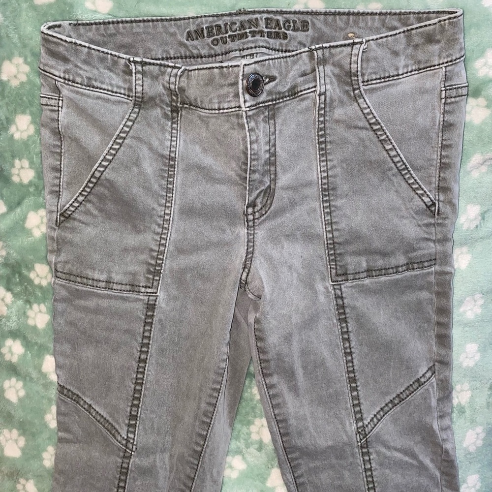 AE Olive Jeggings